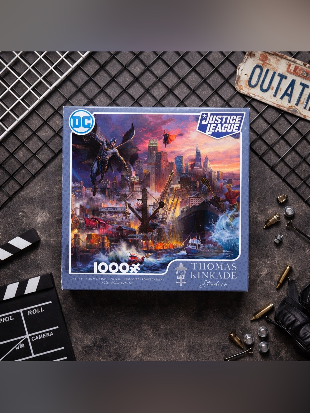 Thomas Kinkade Justice League 1,000 Piece Puzzle 🧩